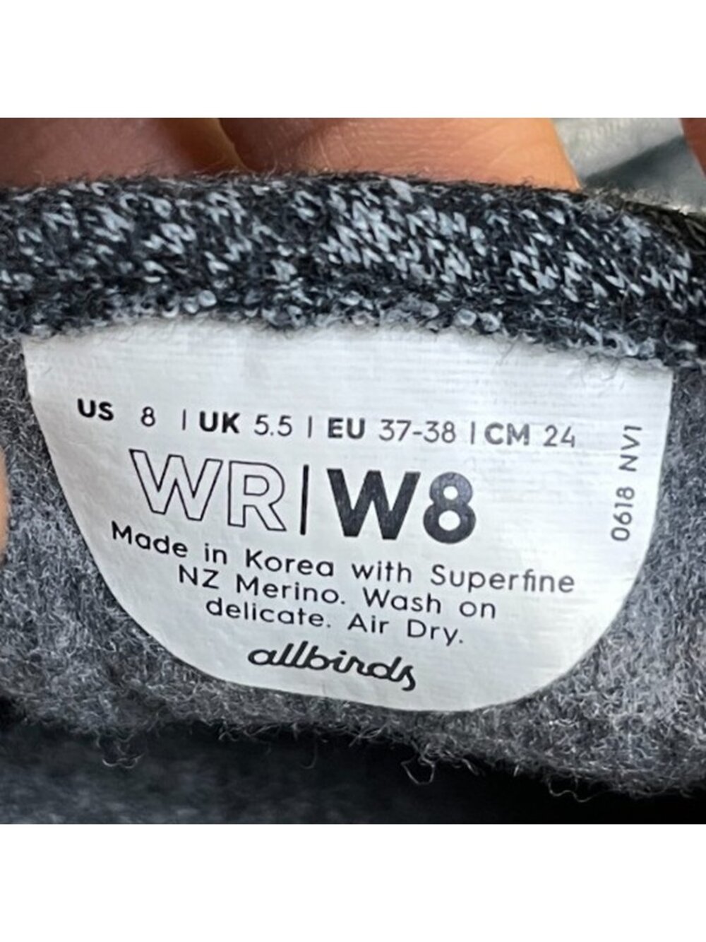 Allbirds Wool Runners Natural Gray Womens Size 8 Athletic Running Shoes Sneakers - Picture 9 of 10